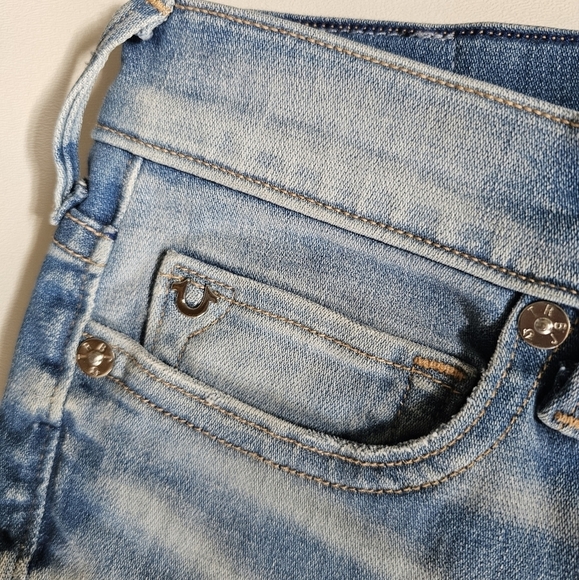 True Religion 2015 Jessie Flare Mid Rise Vintage in Sea Glass Clean NWT - Picture 4 of 11